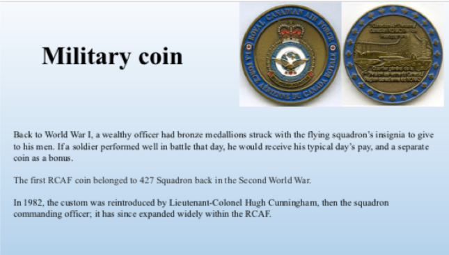 Military Coin Information